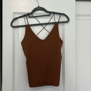 Brown tank, size medium